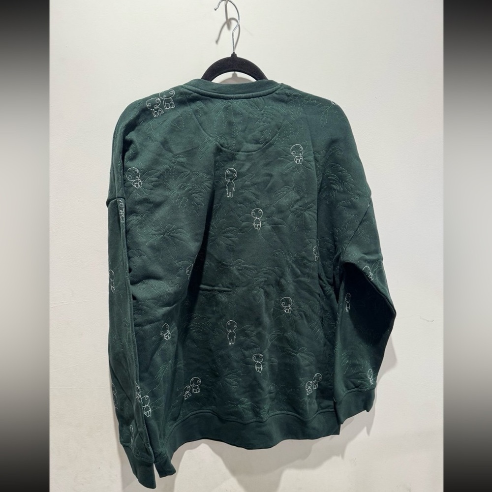 Studio Ghibli Princess Mononoke San's Mask Kodama Embroidered Crewneck - Picture 3 of 7